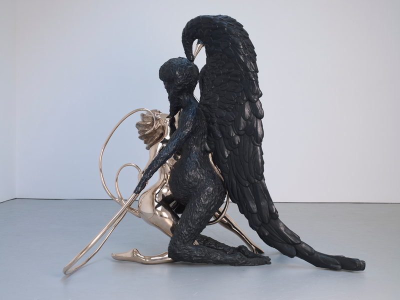 Annunciation, 2006, by Chris Ofili; bronze, 79 by 84 by 47 inchesCourtesy of David Zwirner, New York/London